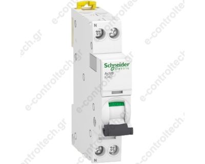 Αυτόματη Ασφάλεια Acti9 1P-N 20A C 4,5KA A9P52620 Schneider Electric